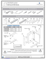 Fresca FMC8000 Series Installation Manual