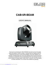 ELAN Lighting CAB-5R-BEAM User Manual