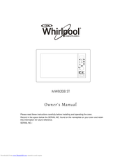 Whirlpool MWB208 ST Owner's Manual