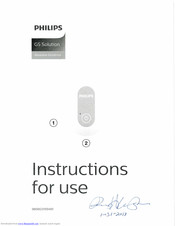 philips G5 solution Instructions For Use Manual