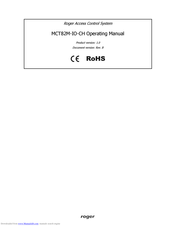 Roger MCT82M-IO-CH Operating Manual