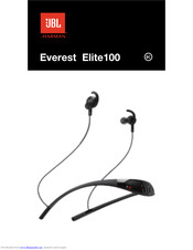 JBL Everest Elite 100 Quick Start Manual