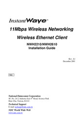 NDC InstantWave NWH2210 Installation Manual