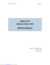 Ricoh G161 Service Manual