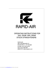 Rapid-Air SA3M Operating Instructions Manual
