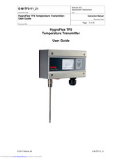 Rotronic HygroFlex TF5 User Manual