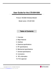 LG Innotek LTD-BH1000 User Manual