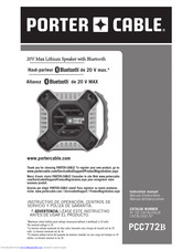 Porter-Cable PCC772B Instruction Manual