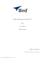 BIRD A900-2 Operation Manual