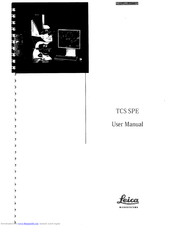 Leica TCS SPE User Manual