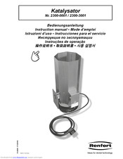 Renfert Catalyser 2300-0001 Instruction Manual
