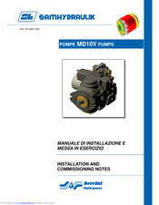 samhydraulik MD10V Installation And Commissioning Manual