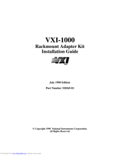 National Instruments VXI-1000 Installation Manual