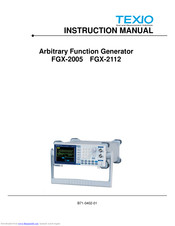 TEXIO FGX-2112 Instruction Manual