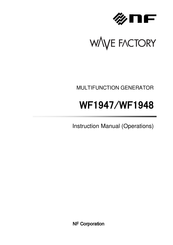 NF Wave Factory WF1947 Instruction Manual
