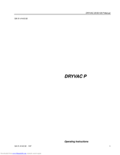 LEYBOLD DRYVAC 25P Operating Instructions Manual