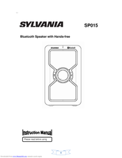 Sylvania SP015 Instruction Manual