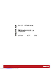 Simrad CS66 Installation Manuals