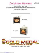 Gold Medal 2180 Instruction Manual