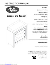 Dorel Baby Relax DA7970-1G Instruction Manual