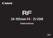 Canon RF-24-105mm-f-4L-IS-USM Instructions Manual