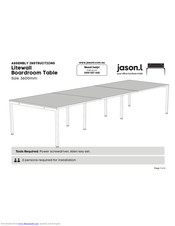 Jason.l Litewall Boardroom Table Assembly Instructions