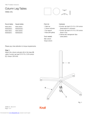 Knoll Pixel KBXL36DG Installation Instructions