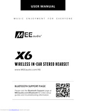 MEE Audio X6 User Manual
