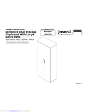 Jason.l Uniform 2 Door Storage Cupboard With Large Doors 800L Assembly Instructions