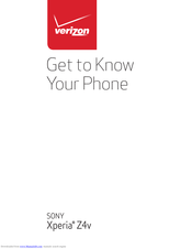 Sony Verizon Xperia Z4v Get To Know
