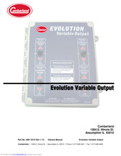 Cumberland Evolution Variable Output Owner's Manual