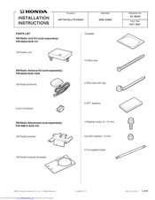 Honda 08A53-S2A-101 Installation Instructions Manual