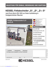 Kessel SE M NS 4 Installation, Operation And Maintenance Instructions