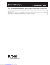 Eaton LumaWatt Pro Technical Manual
