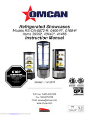 Omcan RS-CN-0072-R Instruction Manual