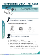 ICP DAS USA tET-P2R2 Quick Start Manual
