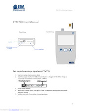 ETM ETM770 User Manual