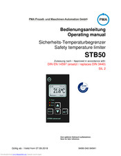 PMA STB50 Operating Manual