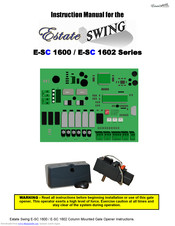 Estate Swing E-SC 1602 Series Instruction Manual