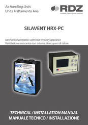 RDZ SILAVENT HRX-PC Technical Installation Manual