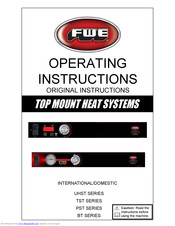 FWE BT SERIES Operating Instructions Manual