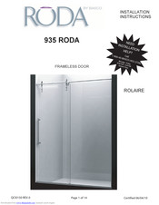 Roda ROLH-935 Installation Instructions Manual