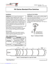 Johnson Controls F61 series Installation Instructions Manual