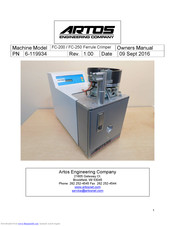 Artos FC-200 Owner's Manual