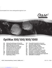 Oase OptiMax 800 Operating Instructions Manual