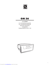 Orbit Merret OM 36RTD Manual