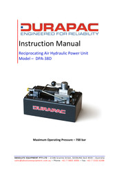 Durapac DPA-38D Instruction Manual