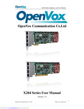 OpenVox X204 Series User Manual