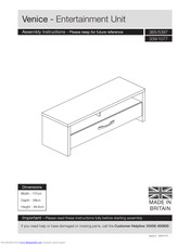 Argos Venice Entertainment Unit Assembly Instructions Manual