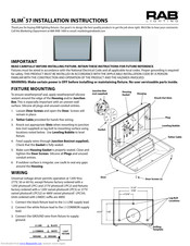 RAB SLIM 37 Installation Instructions Manual